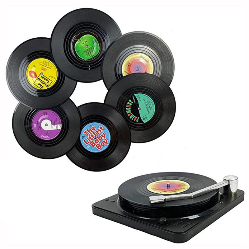 Vinyl Coasters Set