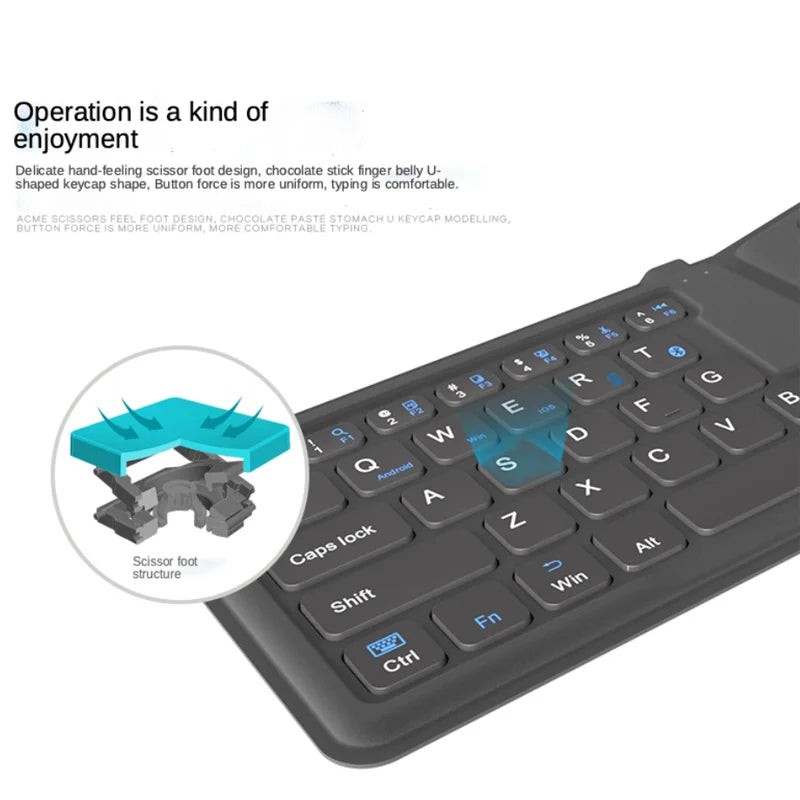 Slim Ergonomic Foldable Keyboard