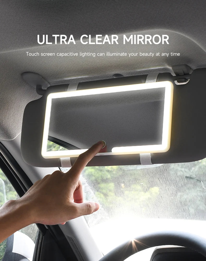 LED Sun Visor Mirror