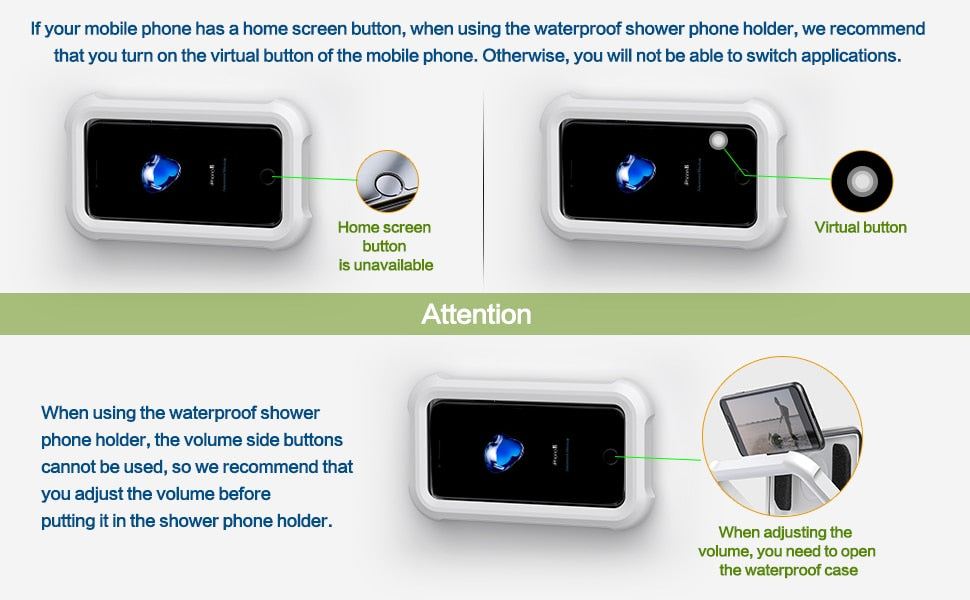 Adjustable Shower Phone Holder