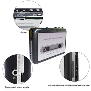 Cassette Player-Cassette Tape to MP3 CD Converter- Powered by